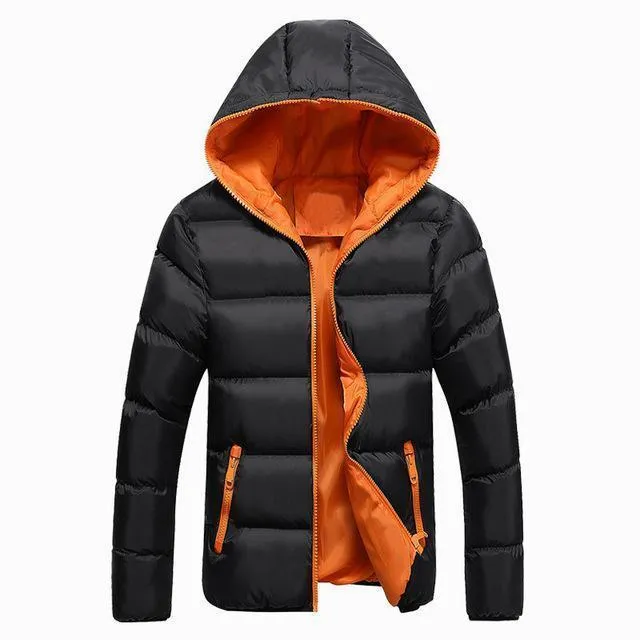 2019 New Jackets Men Winter Casual Outwear Windbreaker Jaqueta Masculino Solid