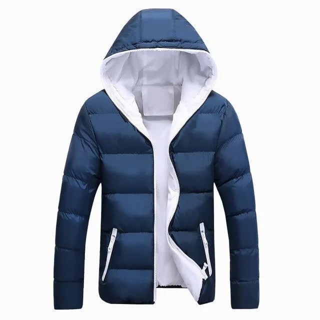 2019 New Jackets Men Winter Casual Outwear Windbreaker Jaqueta Masculino Solid