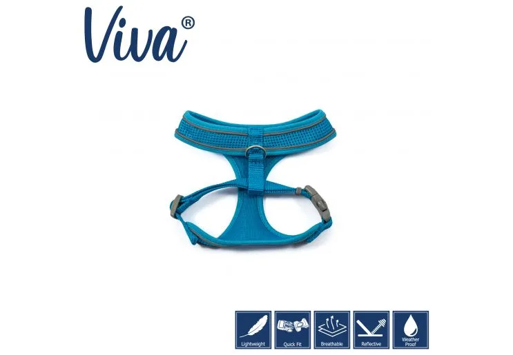 Ancol - Viva Comfort Mesh Harness - Blue - Small (34-45cm)