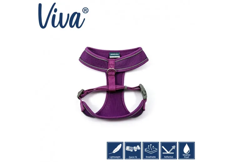 Ancol - Viva Comfort Mesh Harness - Hi-Vis - Medium (44-57cm)