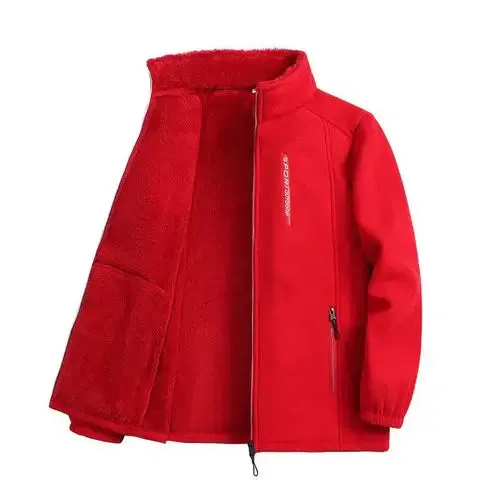 Autumn Winter Polar Fleece Warm Coat Women Sweatshirt Outdoor Sports