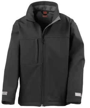 Black - Junior classic softshell 3-layer jacket