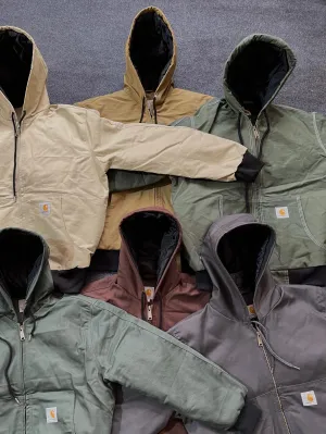 CARHARTT SALE! Vintage Carhat Rework Style Mixed Hooded Jackets - MOQ 49 pcs