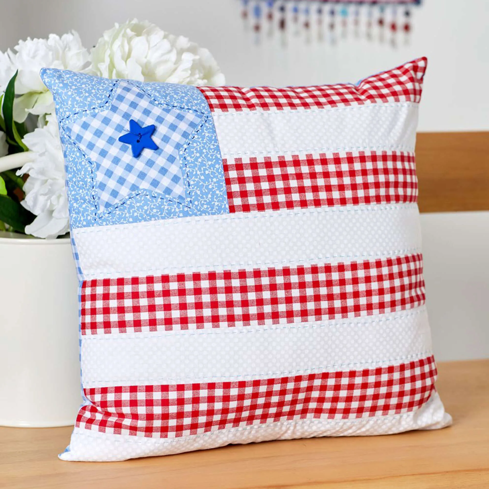 Coats & Clark Quilting Americana Patriotic Pillow