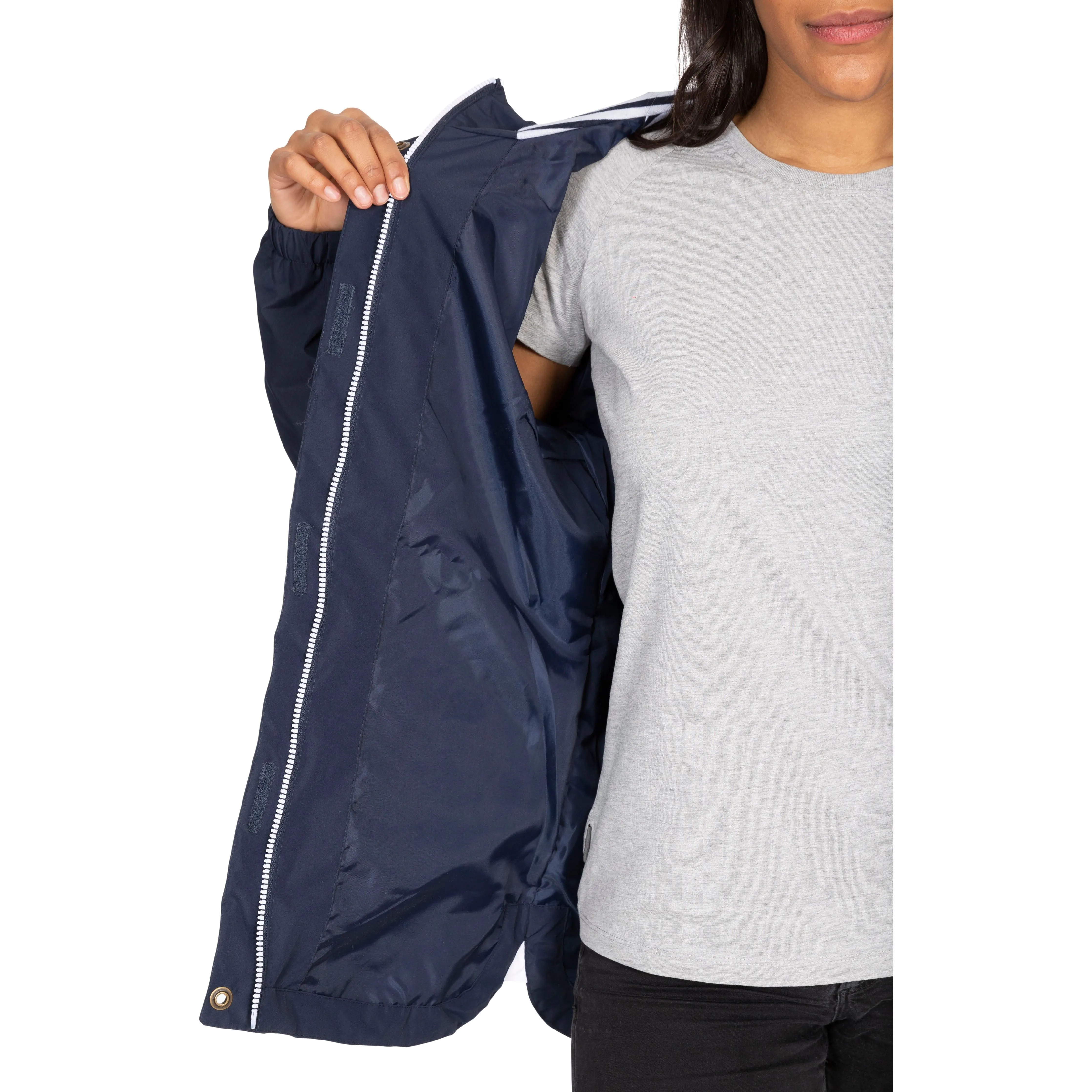 Flourish Womens Unpadded Waterproof Jacket in Navy