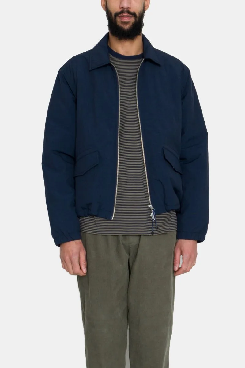 Folk Wadded Bomber Jacket (Navy Ripstop Nylon)