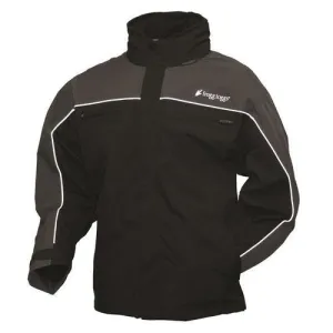 Frogg Toggs Pilot Illuminator Jacket Black/Charcoal Gray-2XL