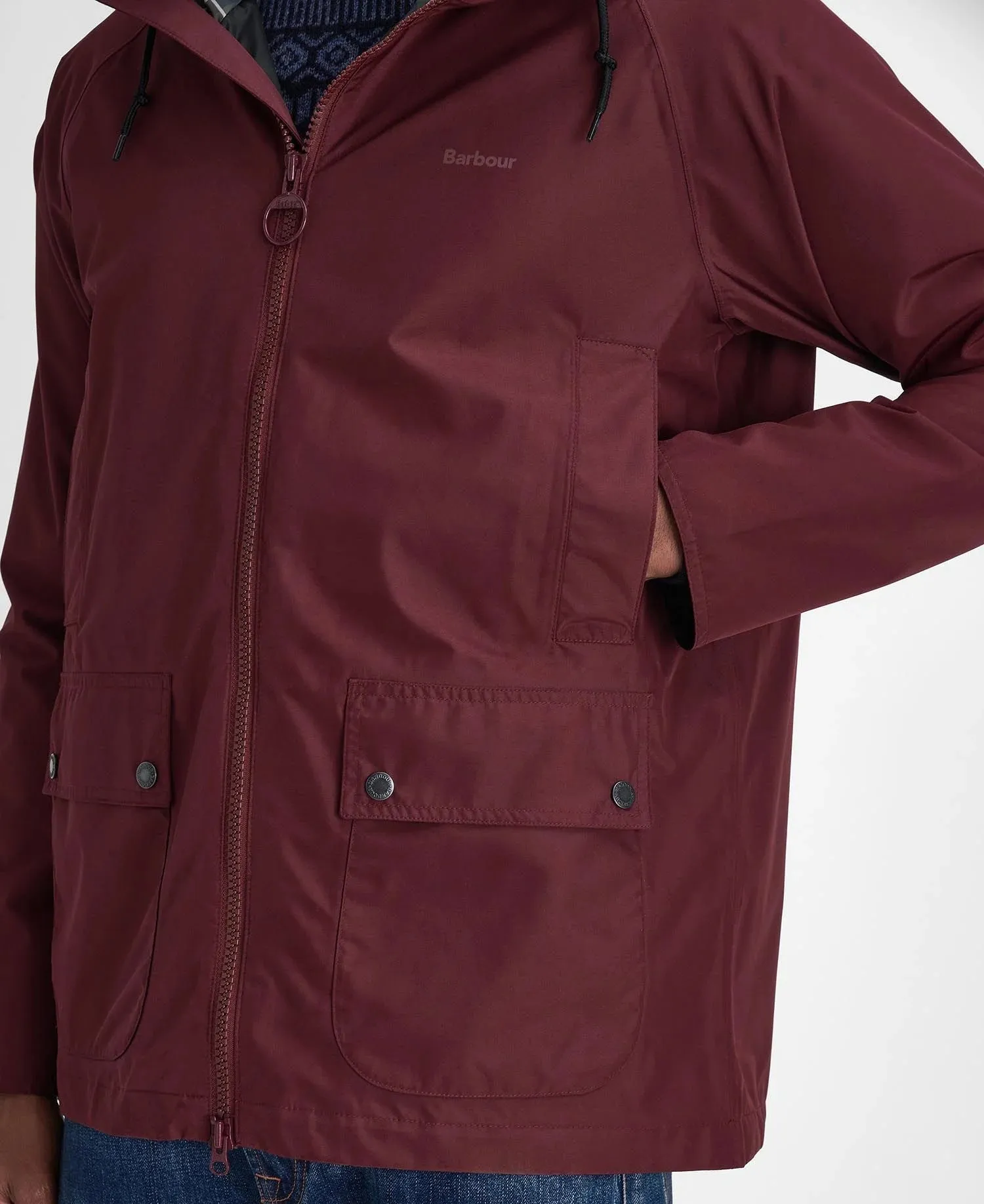 Hooded Domus Waterproof Jacket - Bordeaux