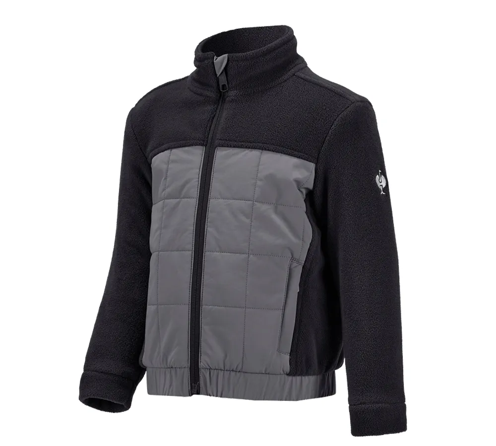 Hybrid fleece jacket e.s.concrete, children's