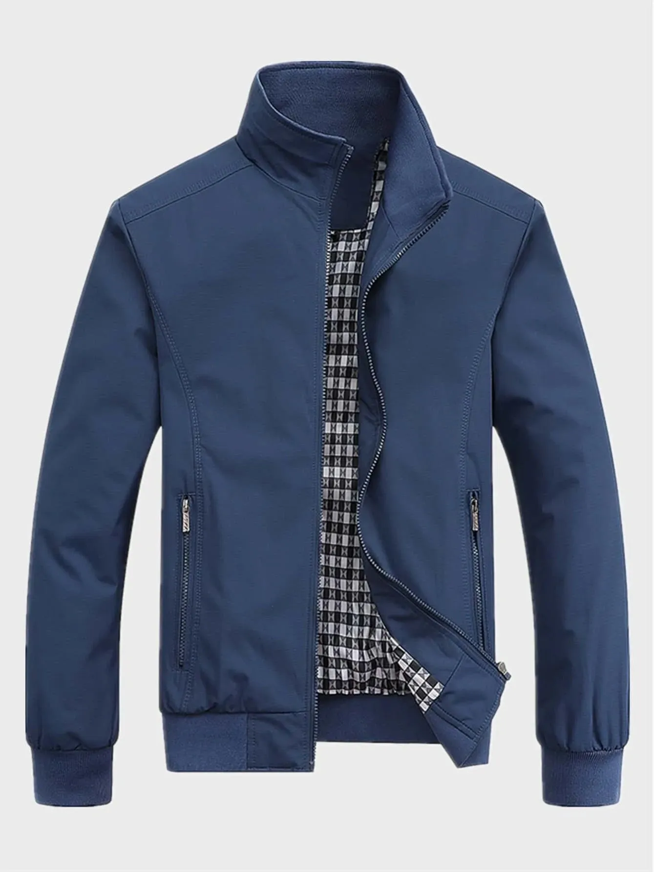 Men's Casual Zip Up Jacket With Pocket