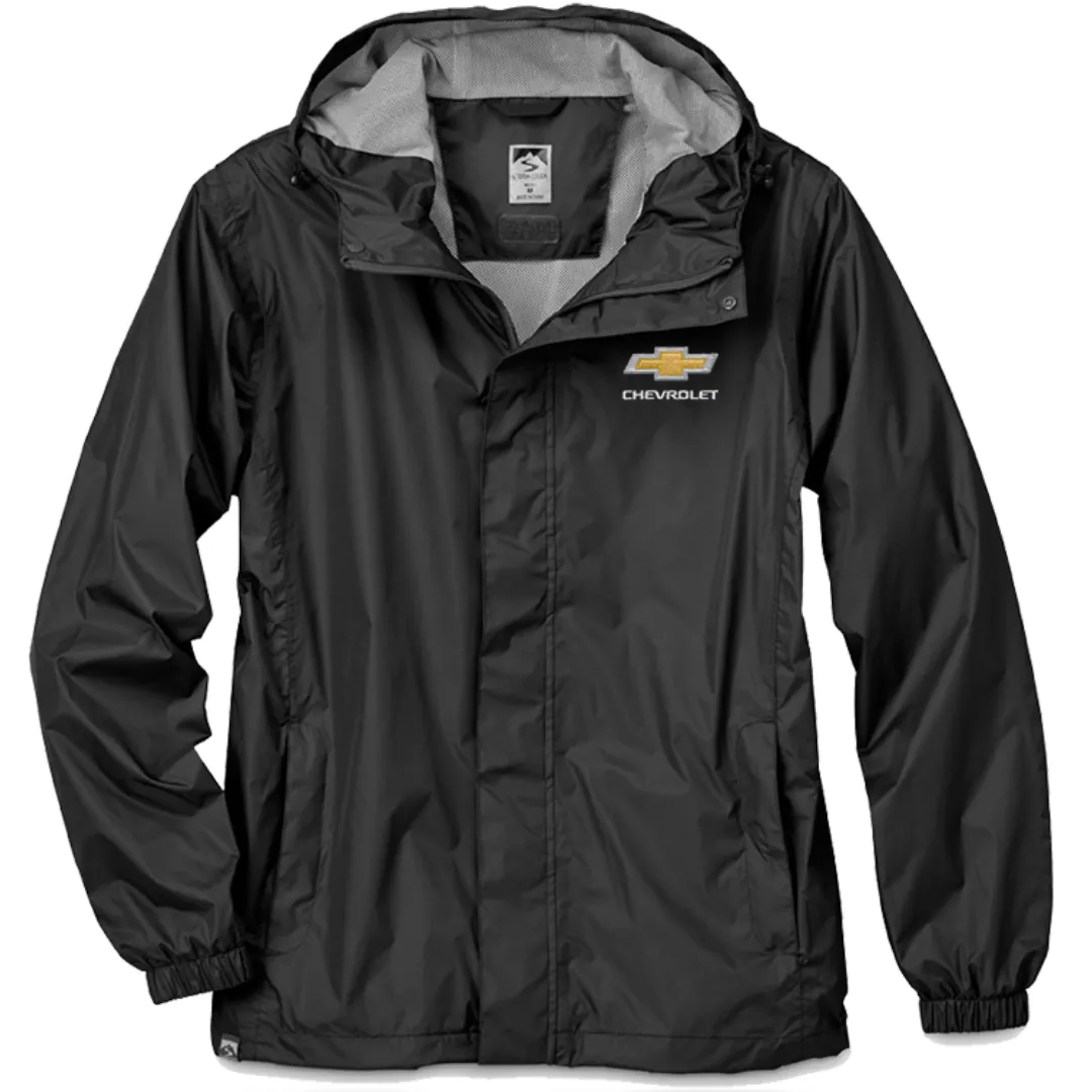 Men's Chevrolet Waterproof Hooded Packable Jacket