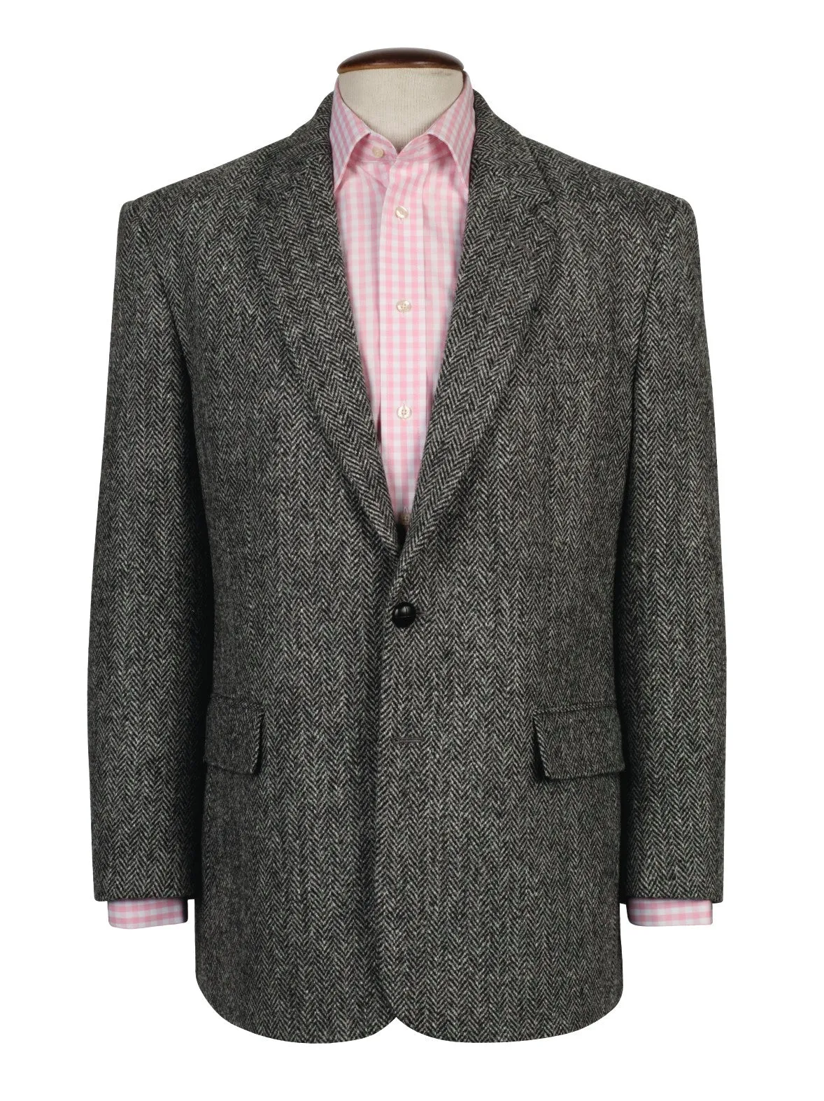 Men's Classic Fit Harris Tweed Wool Blazer Jacket - Laxdale