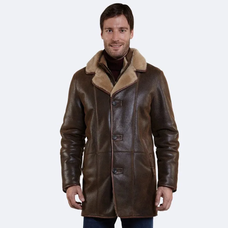 New Year Style Warm Winter Warren Sheepskin Leather Coat