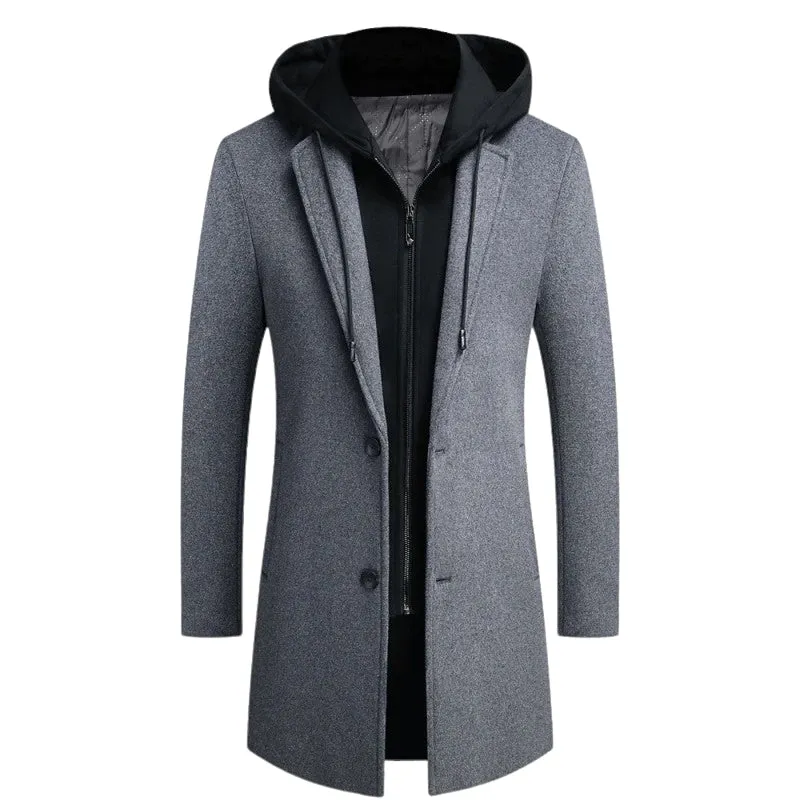 Pologize™ Mid-Length Woolen Coat