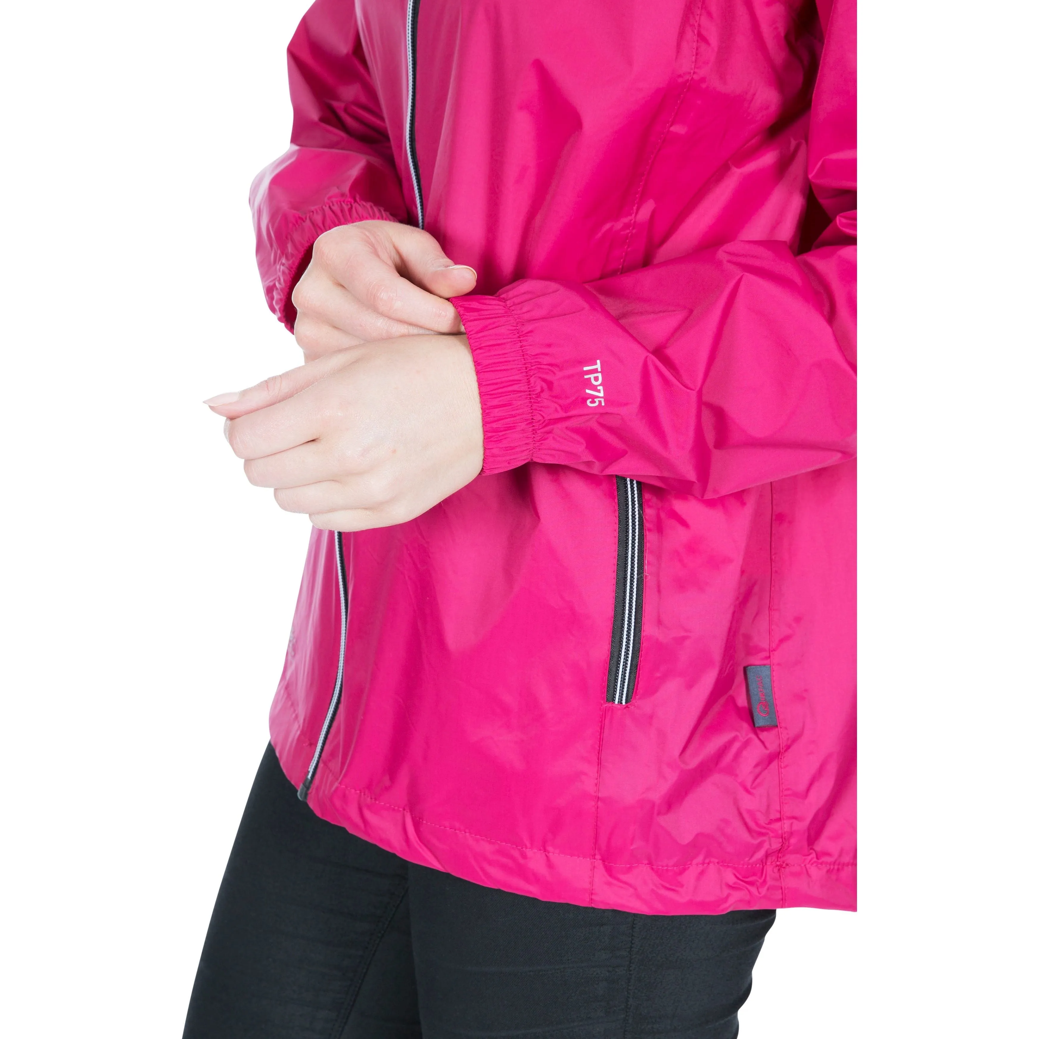 Qikpac X Adults Unisex Unpadded Waterproof Packaway Jacket in Cassis