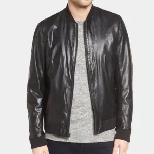 Shop Best Style Fashion Vintage Lamarque Quilted Leather Bomber Jacket Mens