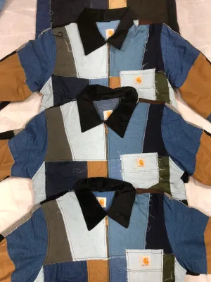 Vintage Carhartt Rework Style Patchwork Jackets All Sizes - 15 pcs