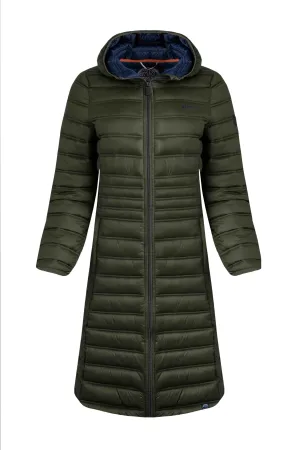 Weird Fish 16 Fir-Green Ravinia Lightweight Padded Long-Line Jacket